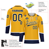 Custom Yellow Personalized Hockey Jersey HCKJ01-D0a70cb